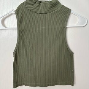 Zara Mock Neck Crop Top